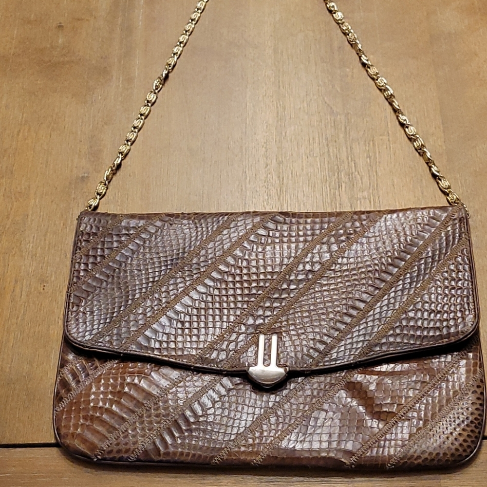 VINTAGE VARON LARGE CLUTCH BAG .